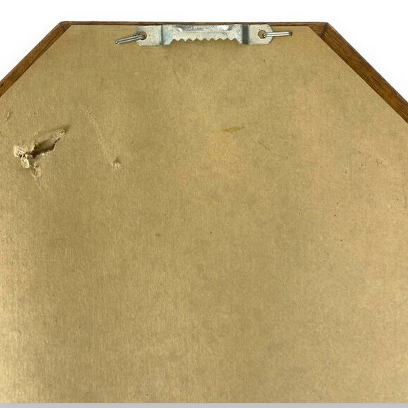 Kathleen Casey 1980s Framed Pictures Boy Girl‎ Hexagon 2 PC Vintage Decor A18G - Picture 10 of 12